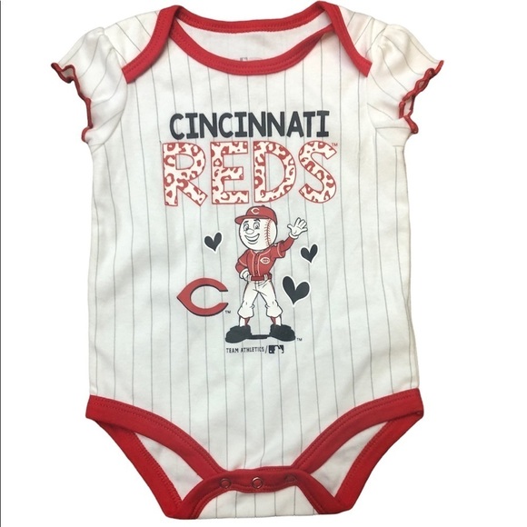 Cincinnati Reds Baby Girl Onesie - Picture 1 of 6